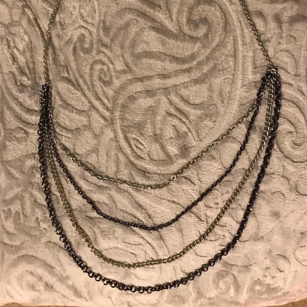 Multi-layer chain necklace